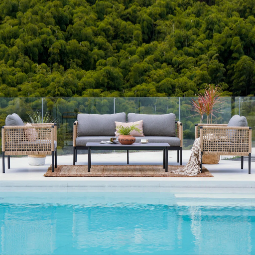 Banning 4-Person Patio Conversation Set with Cushions Deal