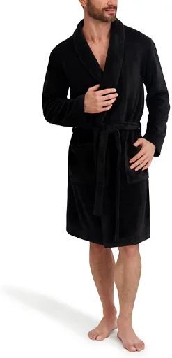 Hanes Men's Adjustable Plush Robe S-XL Deal