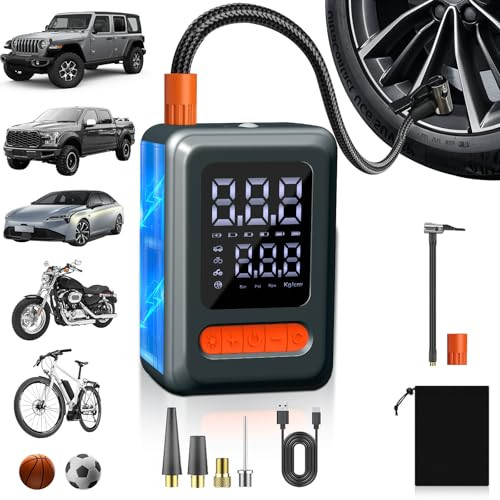 Cordless Tire Inflator Portable Air Compressor