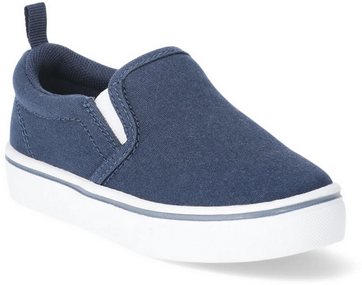 Wonder Nation Baby, Toddler, and Boys Casual Slip-On Sneakers, Blue, Size 3