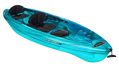 Pelican River Gorge 130X Tandem Sit-on-Top Recreational 2 Person Kayak 13 ft