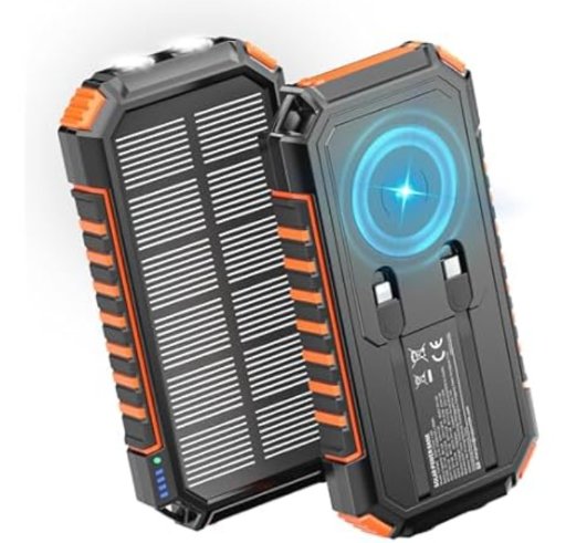 Riapow Solar Charger Power Bank 27000mAh 22.5W