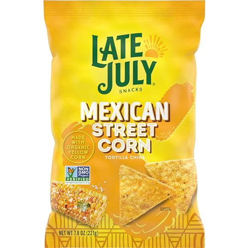 Late July Snacks Mexican Street Corn Tortilla Chips 7.8 Oz Bag
