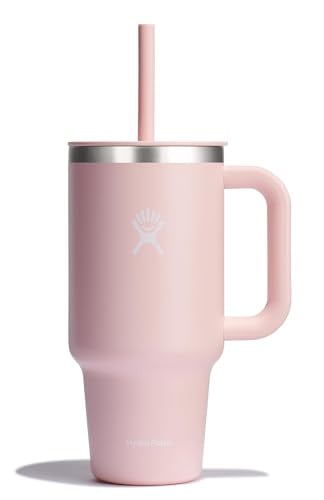 Hydro Flask Travel Tumbler with Handle, Lid and Straw - Insulated Stainless Steel 32 Oz Deal