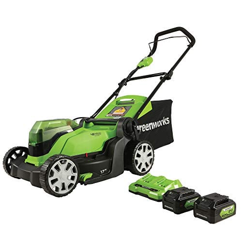 Greenworks 48V (24V x 2) 17" Cordless (Push) Lawn Mower with (2) 4.0Ah Batteries Deal