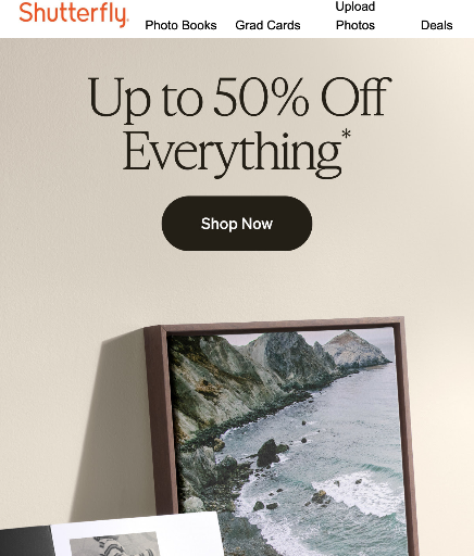 Shutterfly Sitewide Discount Deal