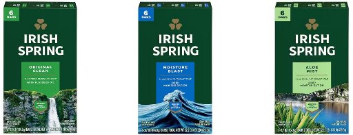 IRISH SPRING Bar Soap for Men 2 x 6-Pack