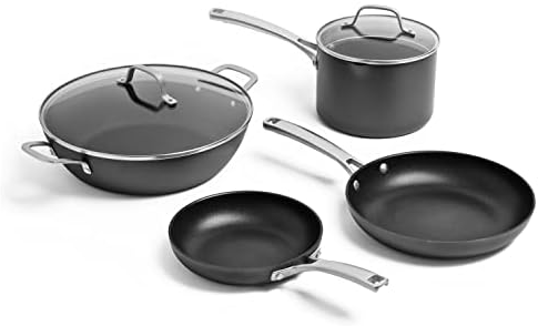 Calphalon Classic Hard-Anodized Nonstick Cookware Kitchen Essentials 6-Piece Set