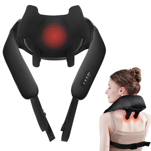 Cordless Shiatsu Neck Massager for Pain Relief Deep Tissue