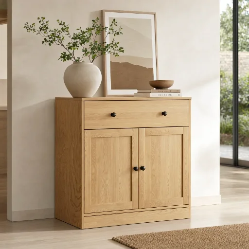 31.5" Marta Shaker Wooden Accent Cabinet with Drawer