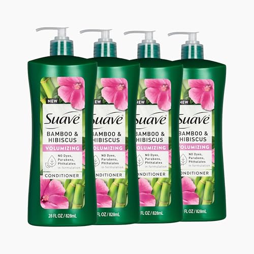 Suave Bamboo & Hibiscus Volumizing Conditioner 4-Pack 28-Oz Deal