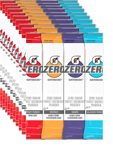 Gatorade G Zero Powder 4 Flavor Variety Pack 40 Count