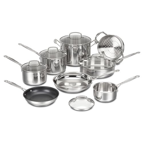 Cuisinart Chef's Classic Stainless Cookware 13-Piece Set Deal
