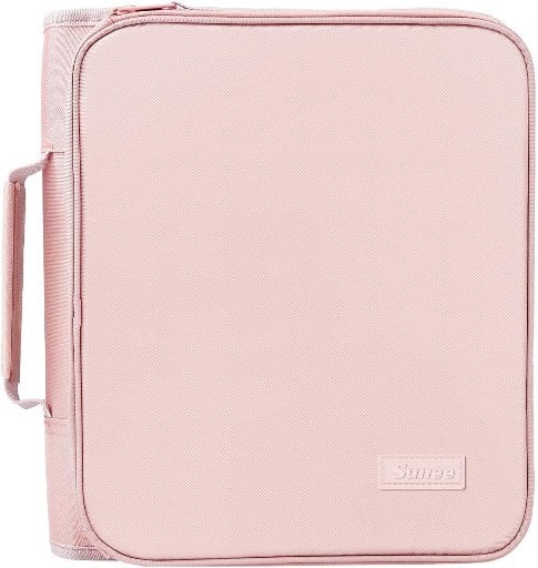 SUNEE Zippered Binder Bag with Handle, 2-Inch 3-Ring O-Ring, 500-Sheet Capacity Deal