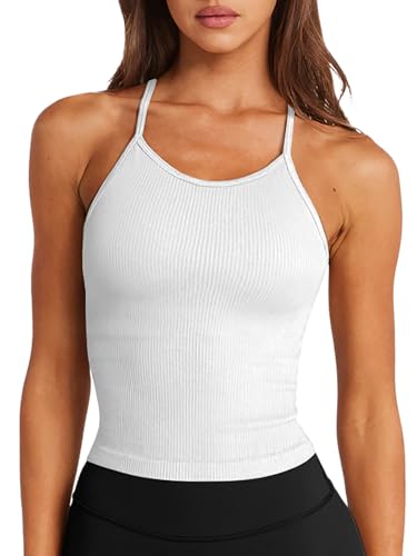 LASLULU Womens Sports Bra Seamless Long Tank Deal