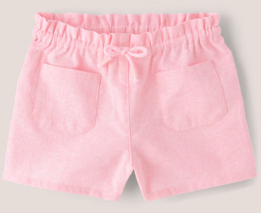 Girls Gymboree Linen-Blend Pull On Shorts - Pink Deal