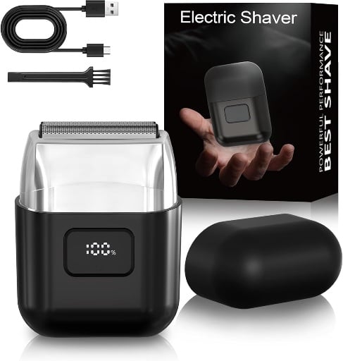 Mens Travel Electric Foil Shaver