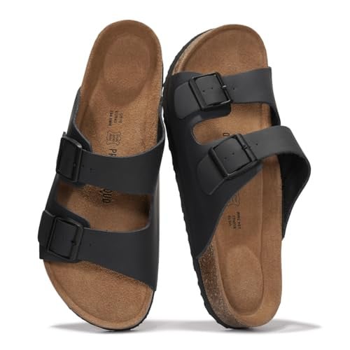Birkenstock Unisex Arizona PROF Birko-Flor Sandal (Black)