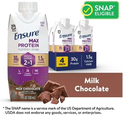 Ensure Max Protein Shake Milk Chocolate 4-Pack