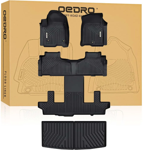 OEDRO All-Weather TPE Floor Mats & Cargo Liners for 2021-2025 Chevy Tahoe/GMC Yukon Bucket Seat Models