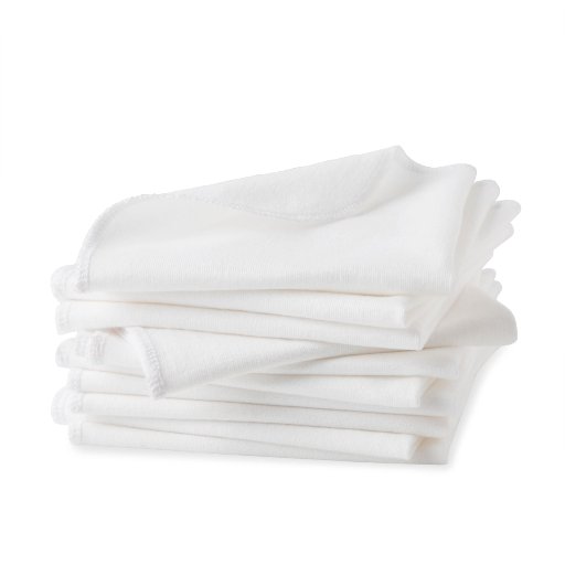 Mainstays Solid Dish Cloths 10-Count (12" x 12", White)