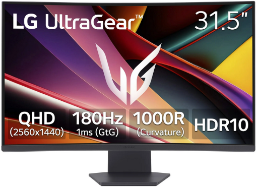 LG UltraGear 32" QHD 180Hz 1000R Curved Gaming Monitor Deal