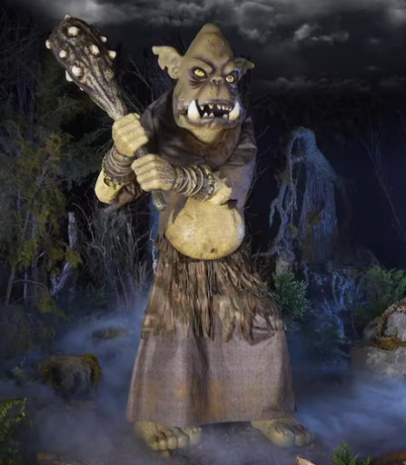 8 FT Wicked Woods Giant Animated LED Tumble the Troll Deal
