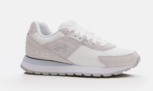 Under Armour Women's UA Essential Runner Shoes (White / Distant Gray / Blue Calm, Sizes: 5-12)