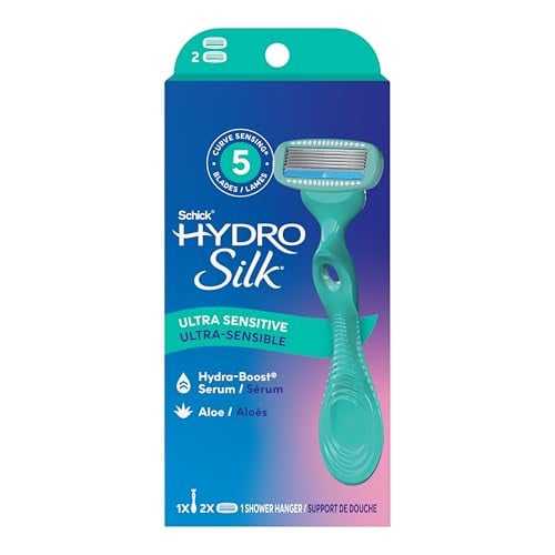 Schick Hydro Silk Ultra Sensitive Razor for Women, 1 Handle & 2 Refills Deal