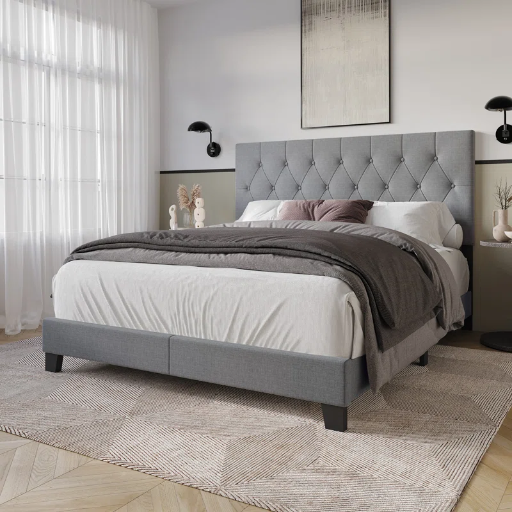 Lark Manor Ambrey Upholstered Standard Bed Queen