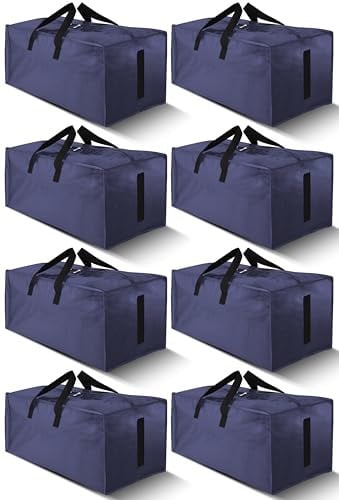 HOMESURE Large Strong Moving Bags, 24gal 8 Pack Deal