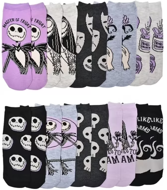 Womens Character 10-Pack Low-Cut Socks