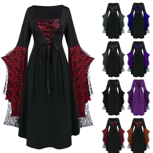 Halloween / Medieval Gothic Bat Sleeve Dresses (Various) Deal