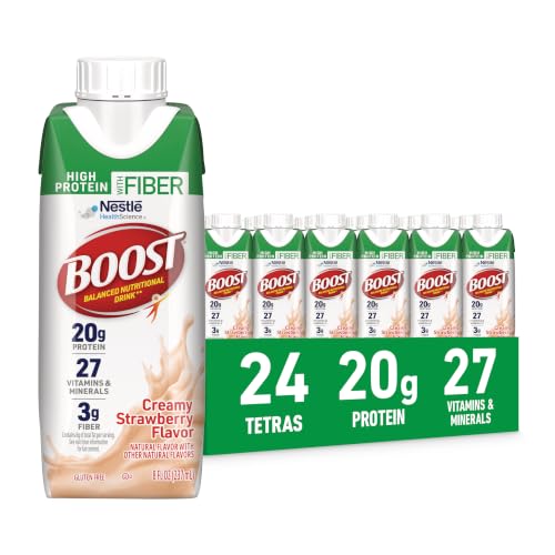 BOOST High Protein with Fiber Complete Nutritional Drink 24-Pack 8-Oz Deal