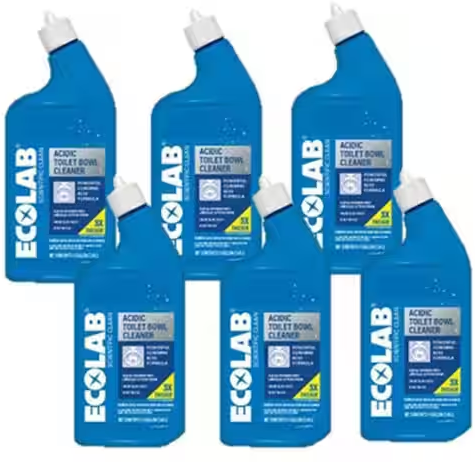 ECOLAB 6-Pack Acidic Toilet Bowl Cleaner & Limescale Remover 32oz Deal