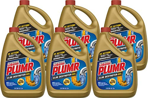 Clorox Liquid-Plumr Pro-Strength Full Clog Destroyer Plus PipeGuard 6-Pack