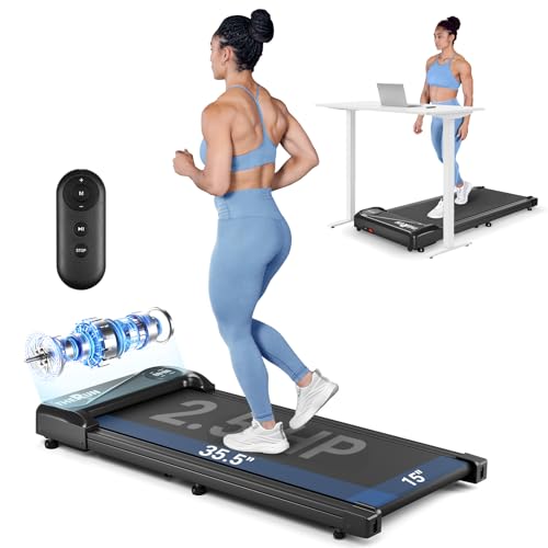 THERUN Walking Pad Under Desk Treadmill 2.5HP 300LBS 0.6-3.8MPH 40" Belt Deal