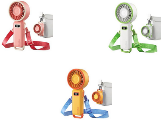 Diveblues USB-C Rechargeable Portable Handheld Fan W/12H Battery Deal