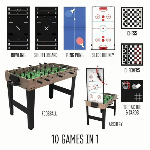 RealPlay Tzumi 10-in-1 Multi Game Table