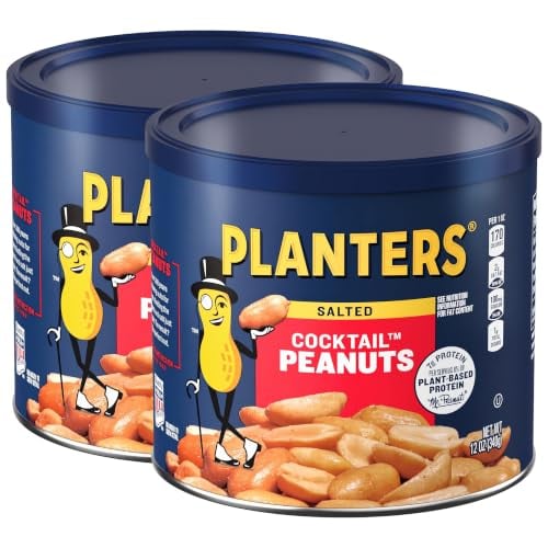 Planters Salted Cocktail Peanuts 2-Pack 12-Oz
