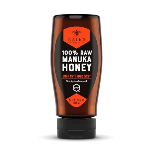 Nate's Raw Manuka Honey 13.2-Oz MGO 512+ UMF Certified 15+