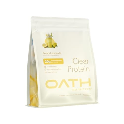 Oath Nutrition Clear Whey Isolate Protein Powder, Frosty Lemonade, 20g Protein, 18 Servings Deal