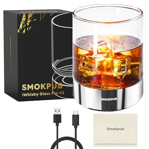 Whiskey Glasses with RGB LED Lights