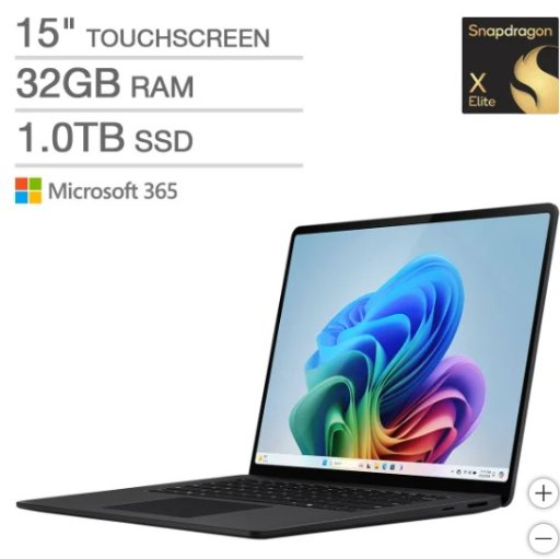 Microsoft Surface Laptop Copilot+ PC 15" PixelSense 2496 x 1664 Touchscreen