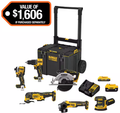 DEWALT 20V MAX ToughSystem Lithium-Ion 6-Tool Cordless Combo Kit