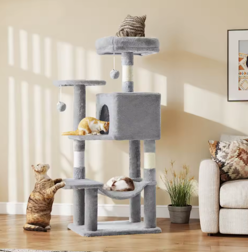 JHK 44In Cat Tree Tall Multi-Cat Climbing Tower