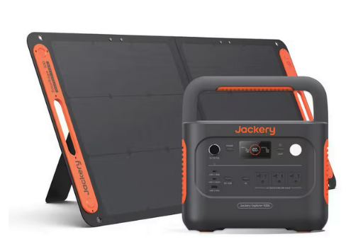 Jackery 1500W Output/3000W Peak Solar Generator 1000V2 with 100W Solar Panel