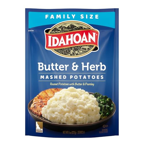 Idahoan Butter & Herb Mashed Potatoes 8-Pack 8-Oz