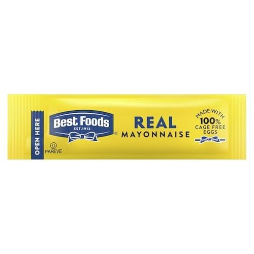 210-Pack Best Foods Real Mayonnaise Packets, 0.38 Oz Single Serve