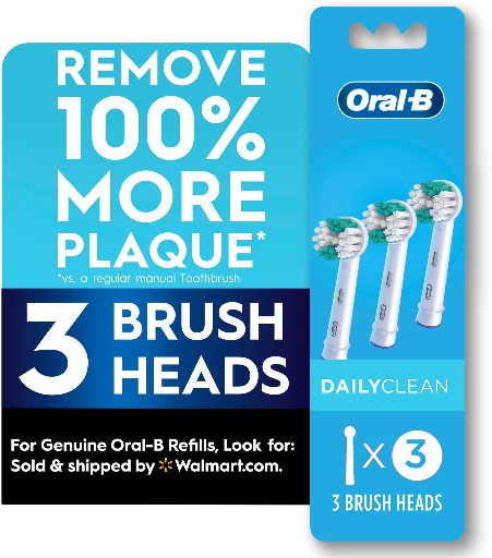 Oral-B Daily Clean Replacement Toothbrush Heads 3 Count Deal